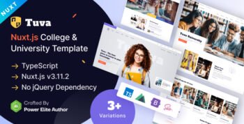 Tuva - College University Vue Nuxtjs Template