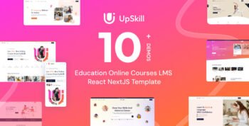 UpSkill - Education Online Courses LMS React NextJS Template