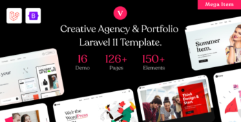 vCamp - Creative Agency & Portfolio Laravel Template