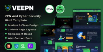 Veepn - VPN & Cloud Services HTML Template