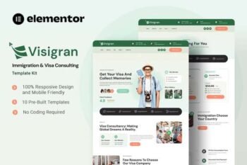 Visigran - Immigration & Visa Consulting Elementor Template Kit