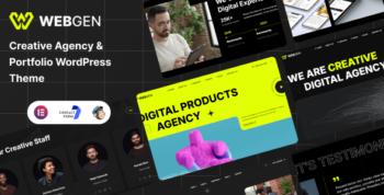 Webgen - Creative Agency & Portfolio WordPress Theme