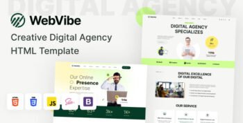 WebVibe - Creative Digital Agency HTML Template