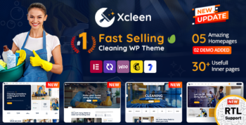 Xcleen - Cleaning Services WordPress Theme