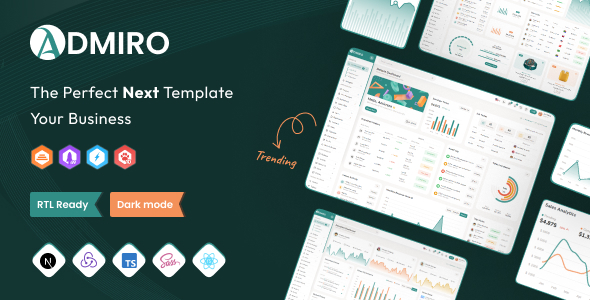 Admiro – React Nextjs Admin & Dashboard Template - Thememarts