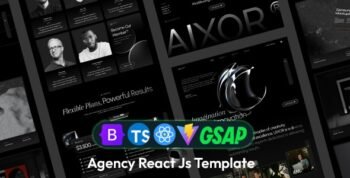 Aixor - Agency React Js Template (React 19)