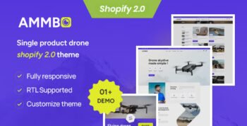 Ammbo - Single Product Drone Shop Shopify 2.0 Theme