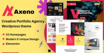 Axeno - Creative Portfolio Agency WordPress Theme