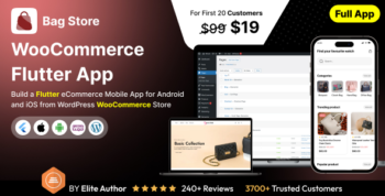 Bag Store App - E-commerce Store app in Flutter 3.x (Android, iOS) with WooCommerce Full App