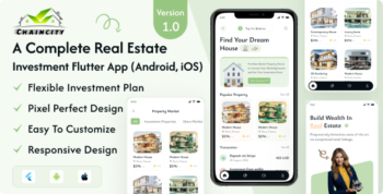 ChainCity -  Real Estate Investment Flutter App ( Android,IOS )