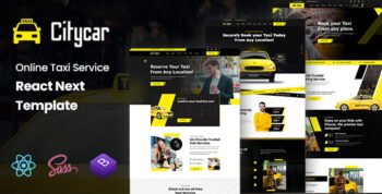 Citycar - Online Taxi Service React Template