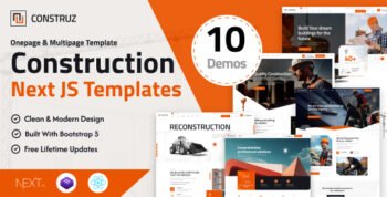 Construz - Construction React Next js Template