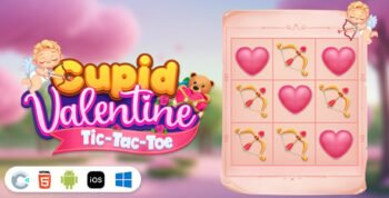 Cupid Valentine Tic Tac Toe [ Construct 3 , HTML5 ]