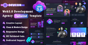 Devcon - Web3 Development Agency TailwindCss Template