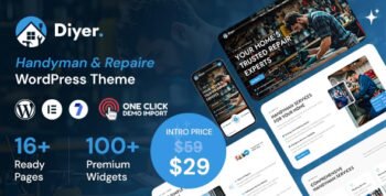 Diyer - Handyman and Repaire Service WordPress Theme