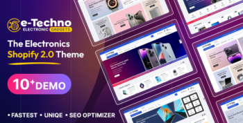 E-Techno - Electronics &  Gadgets Multipurpose Shopify 2.0 Responsive Theme