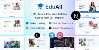 EduAll - Education & Online Course LMS Tutors React Next JS Template