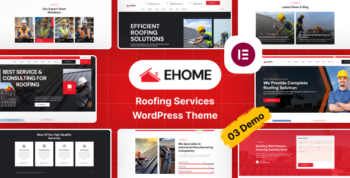 Ehome - Roofing Services WordPress Theme