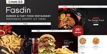 Fasdin - Burger & FastFood Restaurant Responsive Shopify 2.0 Theme