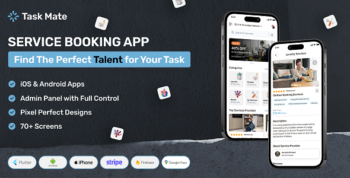 Flutter Multivendor On Demand Service Booking App - TaskMate