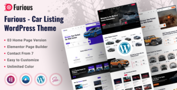 Furious - Car Listing WordPress Theme