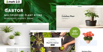 Gabtor - MultiPurpose Plant Store Shopify 2.0 Theme