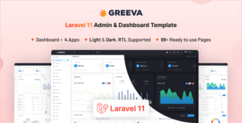 Greeva - Laravel 11 Admin & Dashboard Template