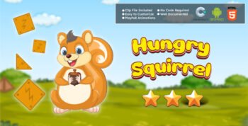 Hungry Squirrel Game - Puzzle Game | Arcade Game | HTML5 Game | Android Game