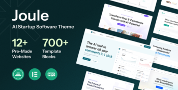 Joule - AI Startup Software Elementor WordPress Theme