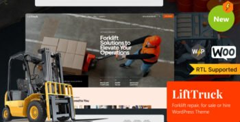 LiftTruck - Forklift Rentals, Services & Dealer WordPress Theme