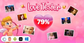 Love Tester: Fun Love Calculator Game [ Construct 3 , HTML5 ]