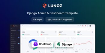 Lunoz - Django Admin & Dashboard Template