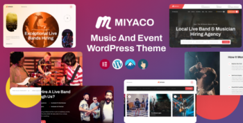 Miyaco - Music And Event WordPress Theme