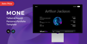 Mone - Tailwind NextJS Personal Portfolio Template