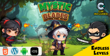 Mystic Blades HTML5 Construct 3 Game