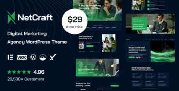 NetCraft - Digital Marketing Agency WordPress Theme