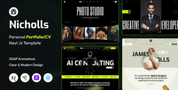 Nicholls - Personal Portfolio/CV NextJS Template