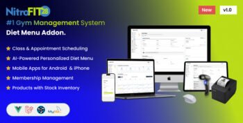 NitroFIT28 | Fitness & Gym Management System Diet Menu Addon.