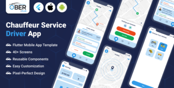 OberPlus - Chauffeur Service Driver App Template | Flutter Mobile App Template | Ride Management app