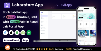 Pathology: Book Lab Testing Full App in Flutter with Node.js Backend | Lab Portal App