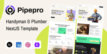 PipePro - Handyman & Plumber NextJS Template