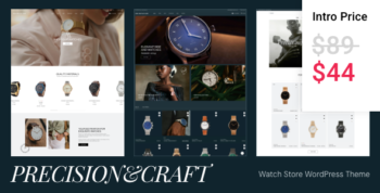 Precision&Craft - Watch Store WooCommerce WordPress Theme