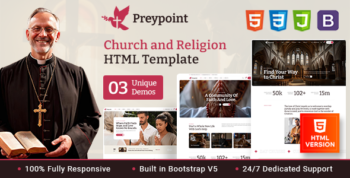 Preypoint - Church and Religion HTML Template