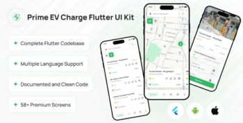 Prime EV Charging Flutter App UI Kit