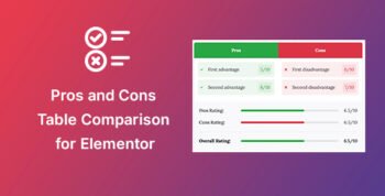 Pros & Cons Widget for Elementor