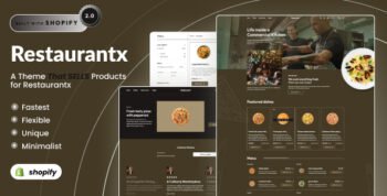 RestaurantX - Fast Food Responsive Shoify Store OS 2.0