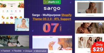 Sargo - Multipurpose Shopify Theme OS 2.0 - RTL Support