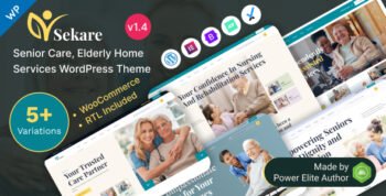 Sekare - Senior Care & Elderly Home Services Elementor WordPress Theme