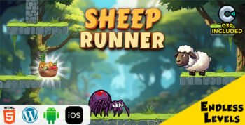 Sheep Runner HTML5 Construct 3 Game