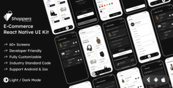 Shoppers Ecommerce React Native App UI Kit